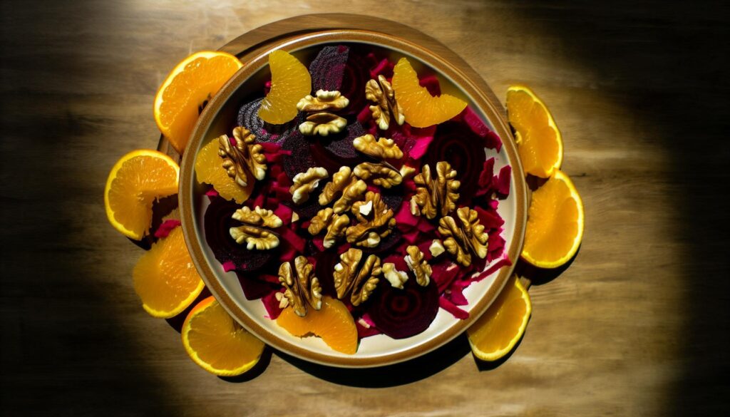 Beetroot, Walnut, and Orange Salad Recipe