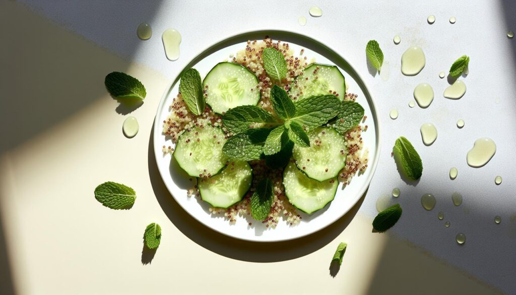 Refreshing Cucumber and Mint Quinoa Salad Recipe
