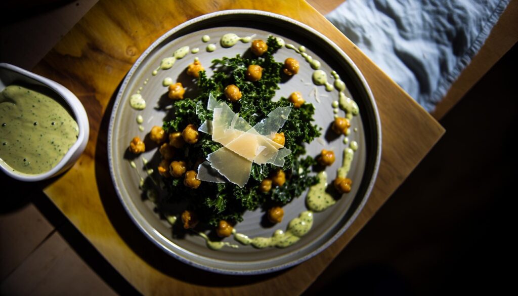 Roasted Chickpea and Kale Caesar Recipe