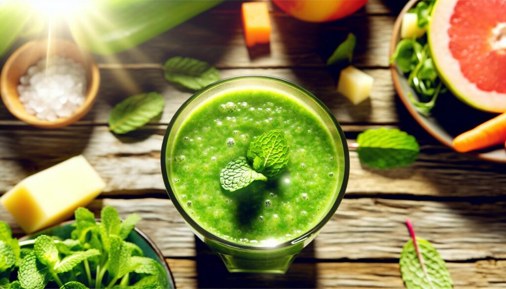 Minty Green Detox Smoothie Recipe