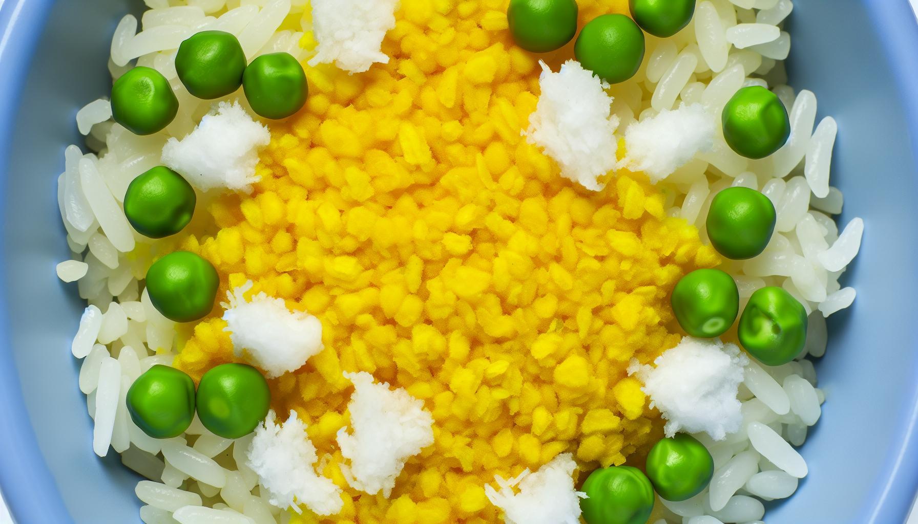 Coconut Turmeric Rice with Peas Recipe