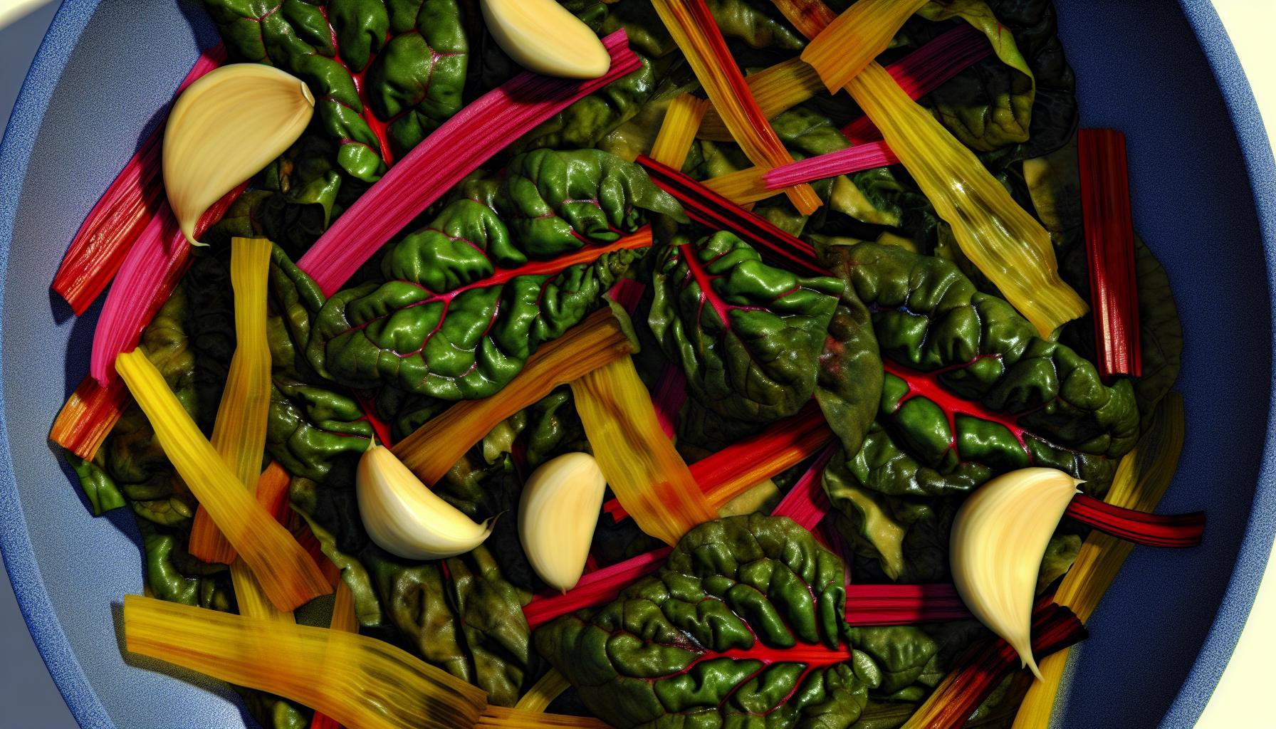 Sautéed Rainbow Chard with Garlic Recipe