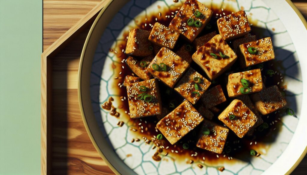 Baked Tofu with Sesame Ginger Glaze Recipe