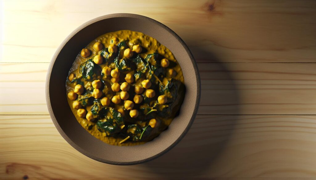Golden Chickpea and Spinach Curry Recipe