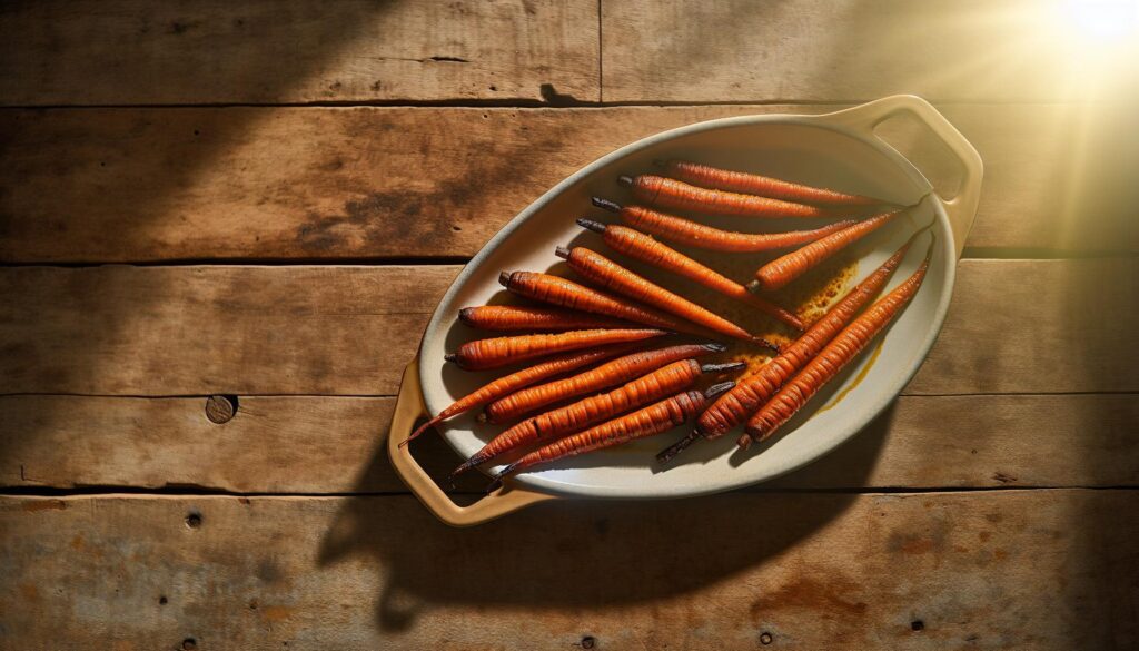 Ginger Coconut Roasted Carrots Recipe