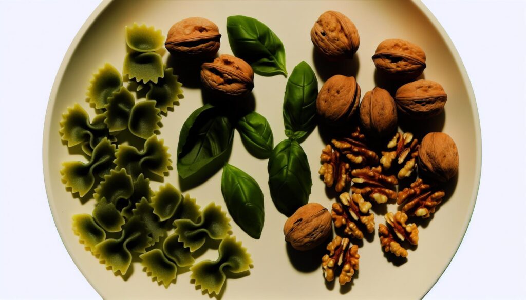 Walnut Basil Kale Pasta Recipe