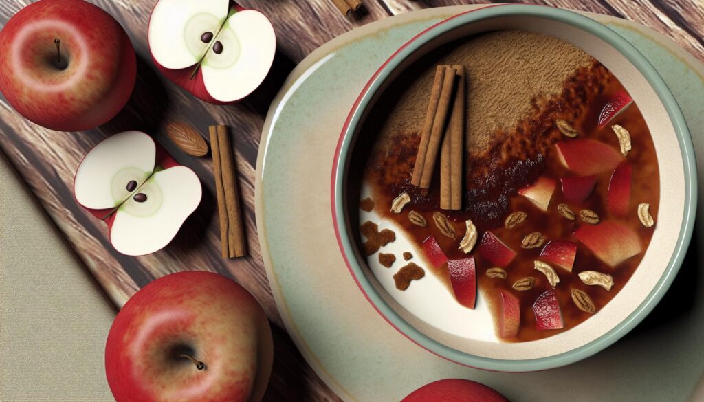 Warm Cinnamon Spiced Apple Bowl Recipe