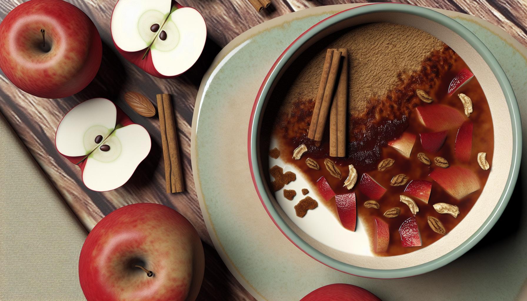 Warm Cinnamon Spiced Apple Bowl Recipe
