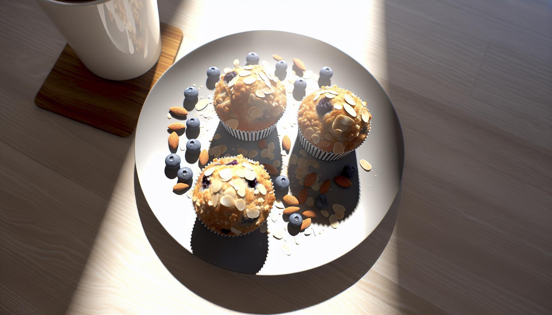 Almond and Blueberry Energy Muffins Recipe