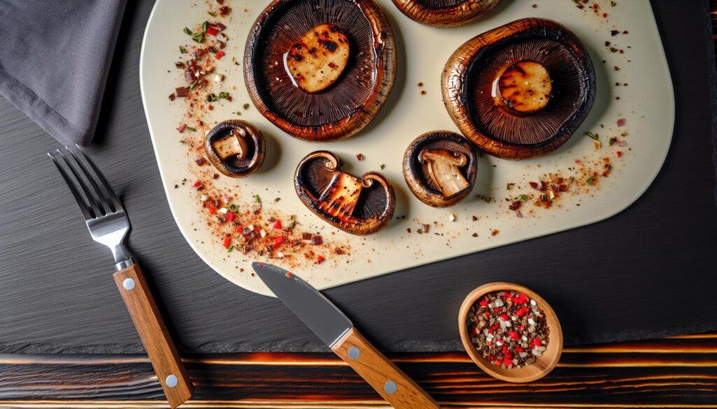 Receta de filetes de champiñones Portobello a la parrilla perfecta