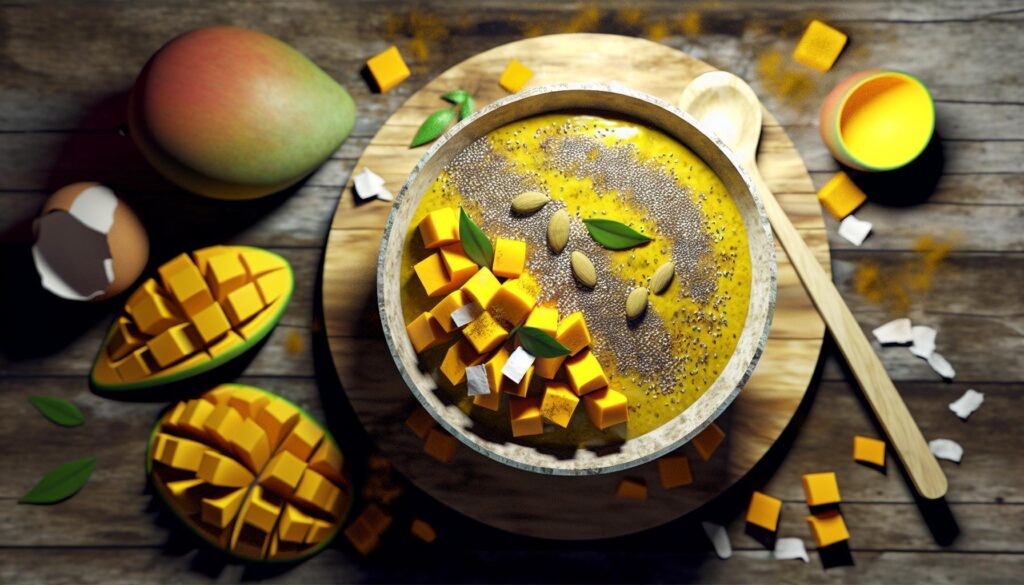 Receta de Batido Refrescante de Mango y Cúrcuma