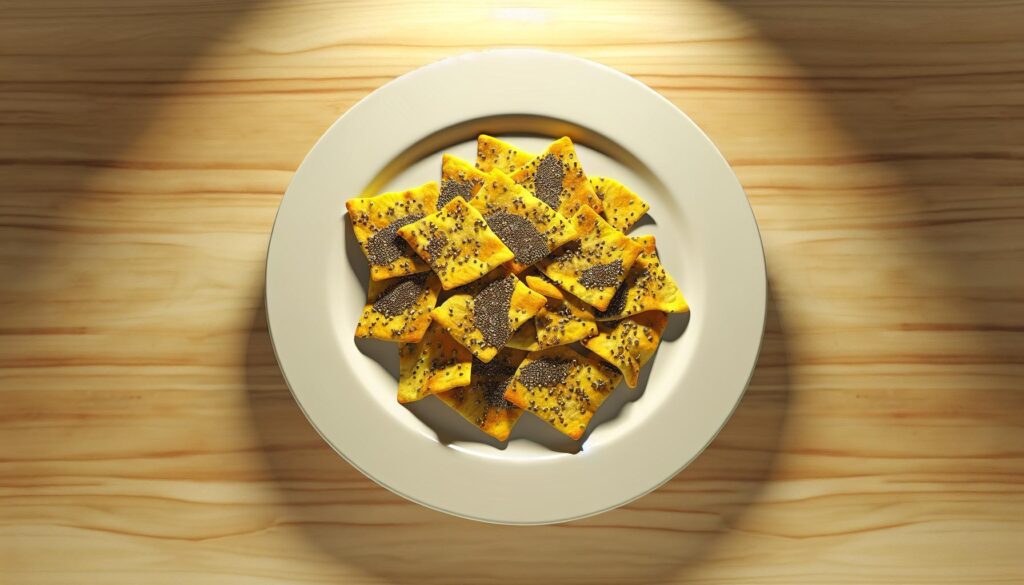 Chia and Turmeric Crackers Recipe