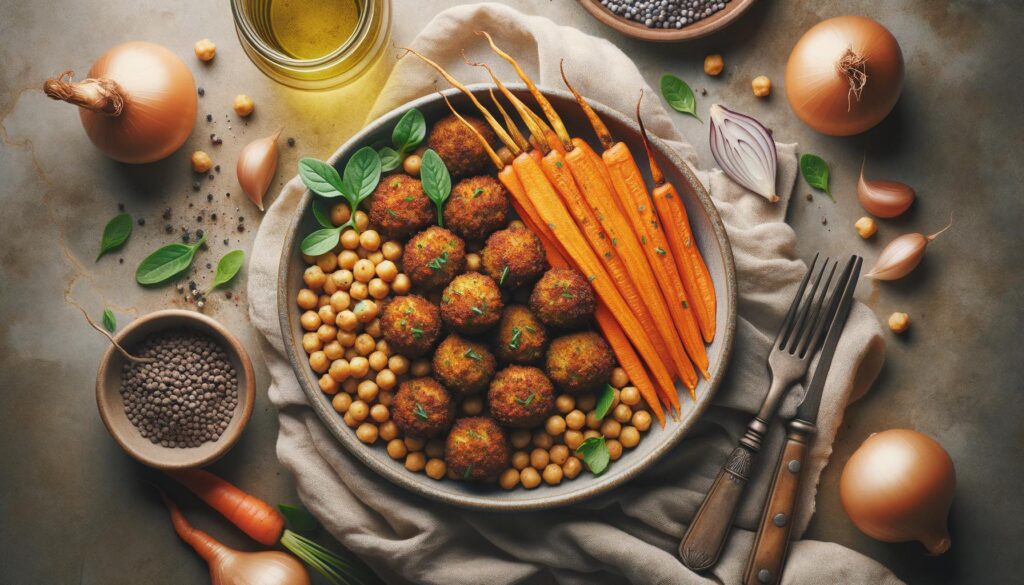 Baked Carrot and Chickpea Falafel Recipe