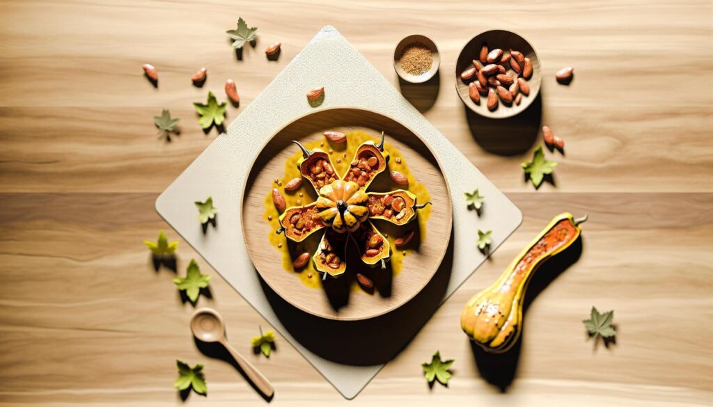 Roasted Turmeric Acorn Squash Recipe