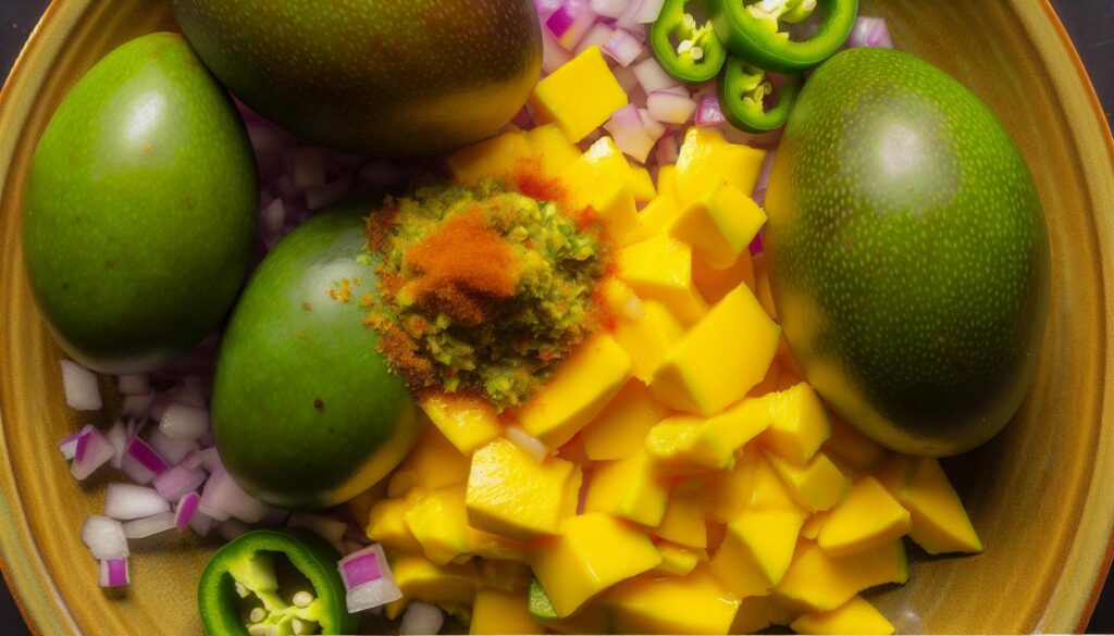 Spicy Mango Avocado Salsa Recipe