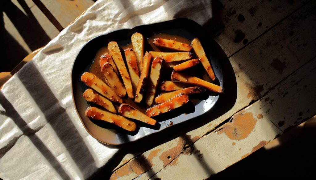 Ginger Honey Roasted Parsnips Recipe