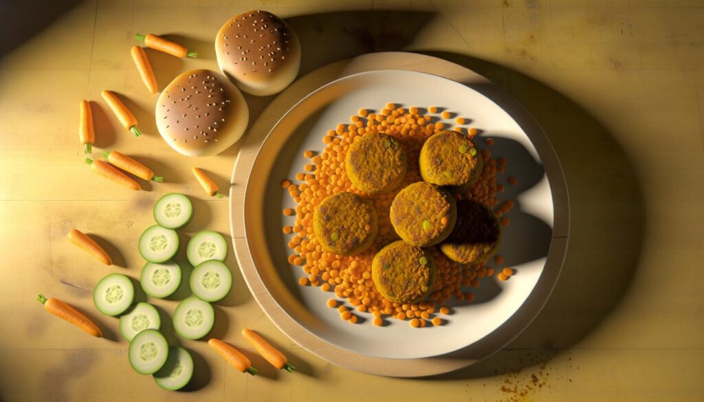 Curried Carrot Lentil Patties Recipe