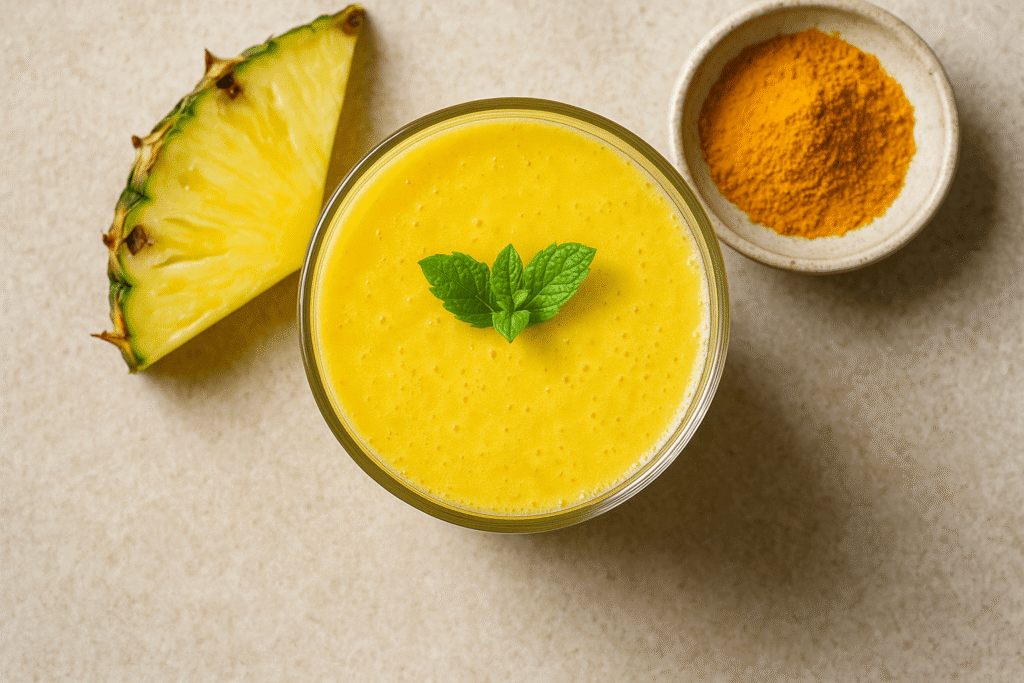 Refreshing Pineapple Turmeric Smoothie Recipe