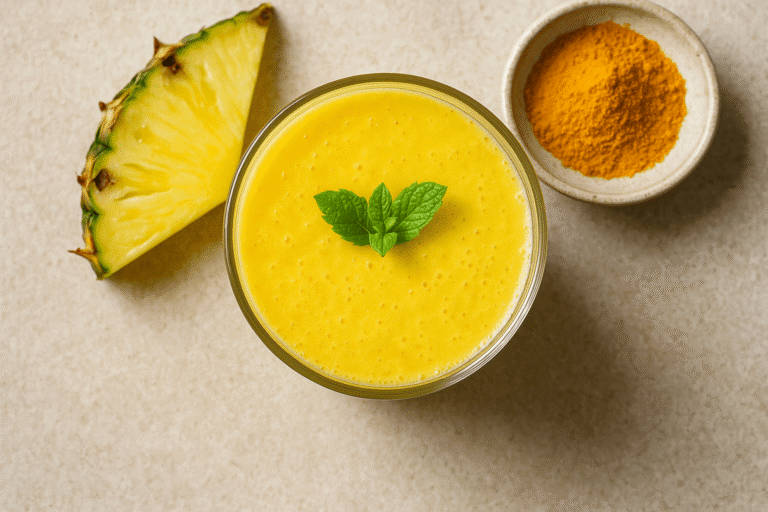 Refreshing Pineapple Turmeric Smoothie Recipe