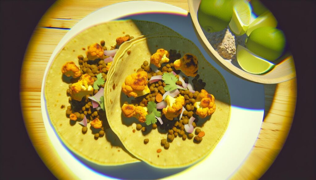 Spiced Cauliflower and Lentil Tacos Recipe