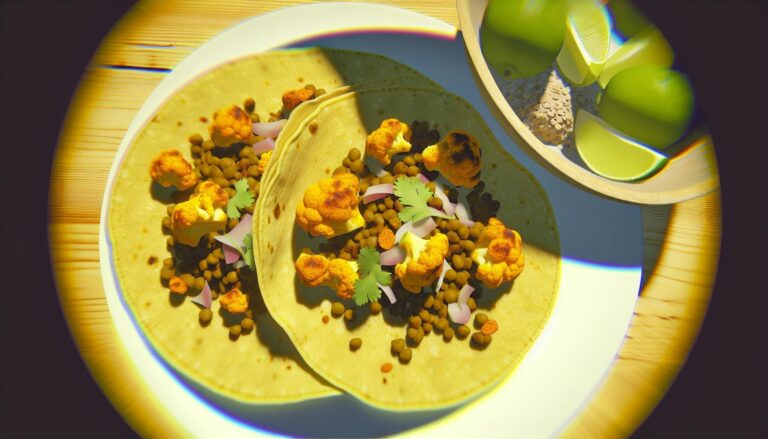 Spiced Cauliflower and Lentil Tacos Recipe