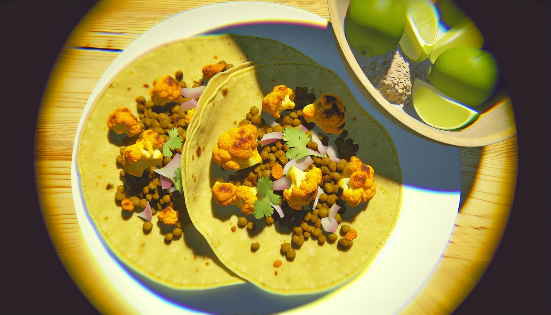 Spiced Cauliflower and Lentil Tacos Recipe