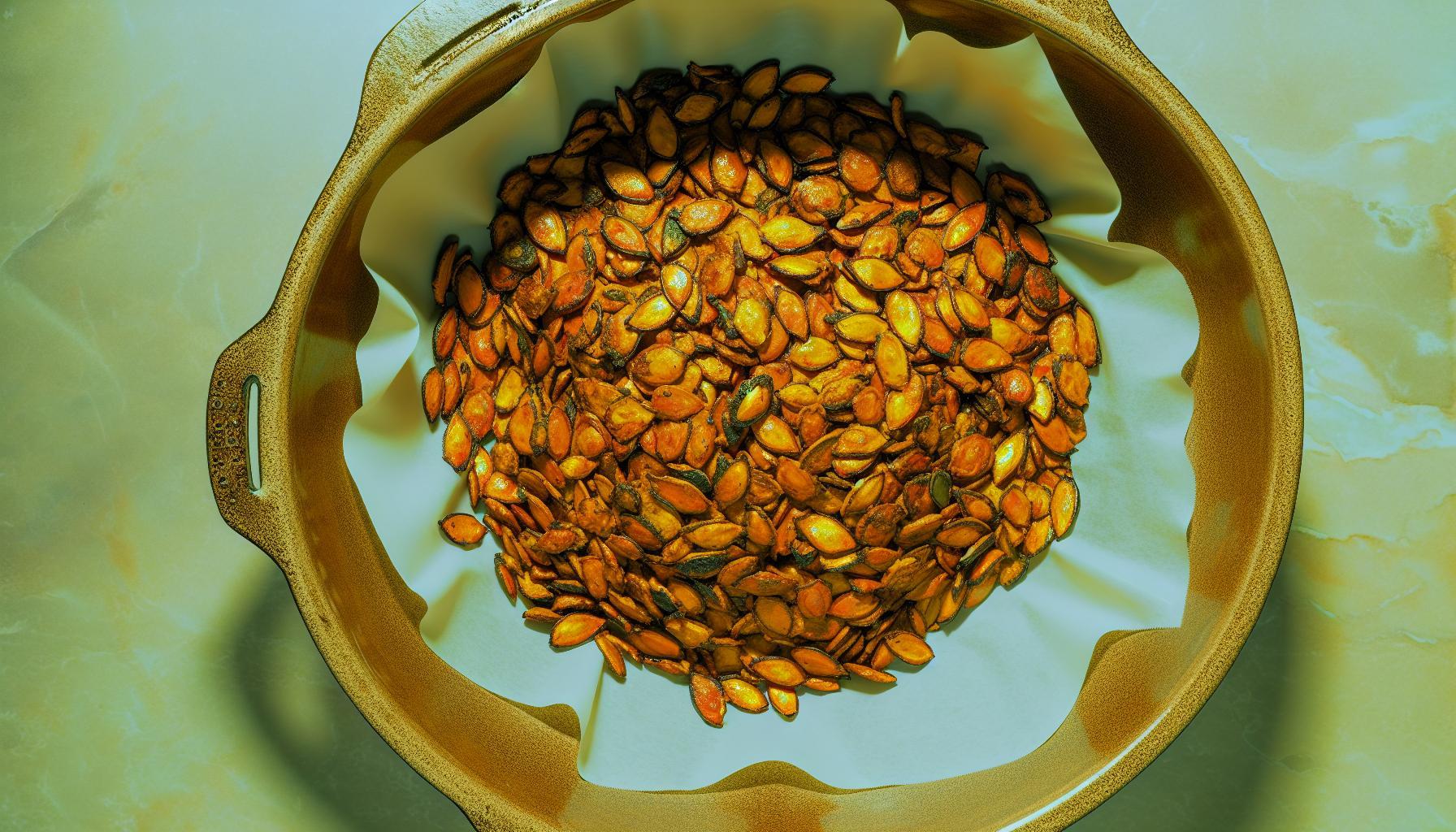 Receta de semillas de calabaza tostadas con cúrcuma