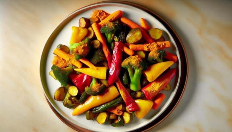 Spicy Turmeric Roasted Vegetables Recipe
