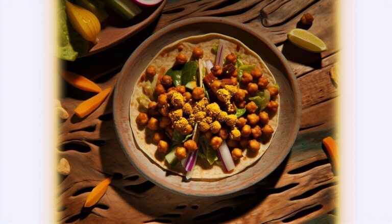 Turmeric Roasted Chickpea Tacos Recipe
