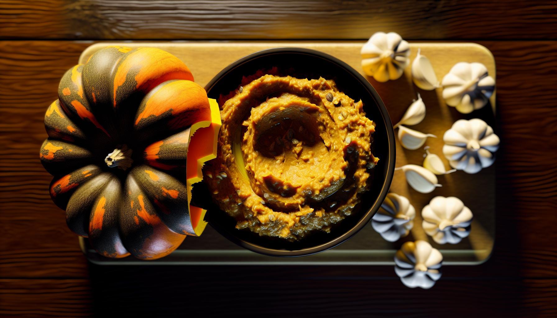 Roasted Garlic and Pumpkin Spread Recipe