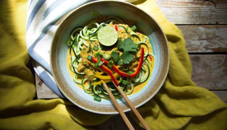 Coconut Curry Zoodle Bowl Recipe