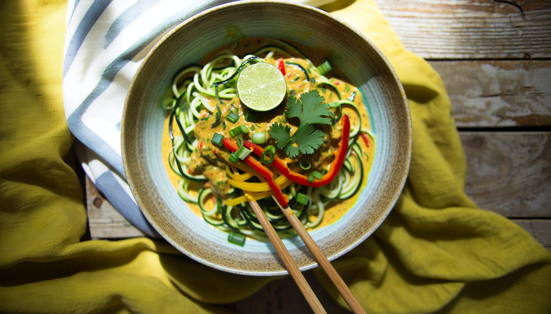 Coconut Curry Zoodle Bowl Recipe