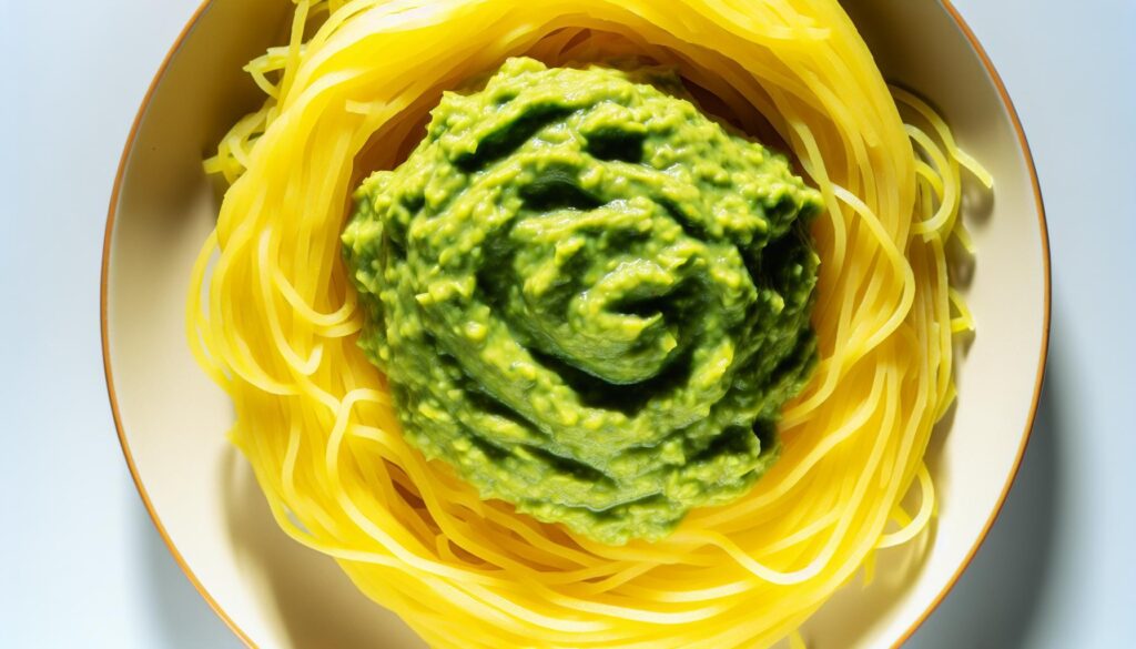 Spaghetti Squash with Avocado Pesto Recipe