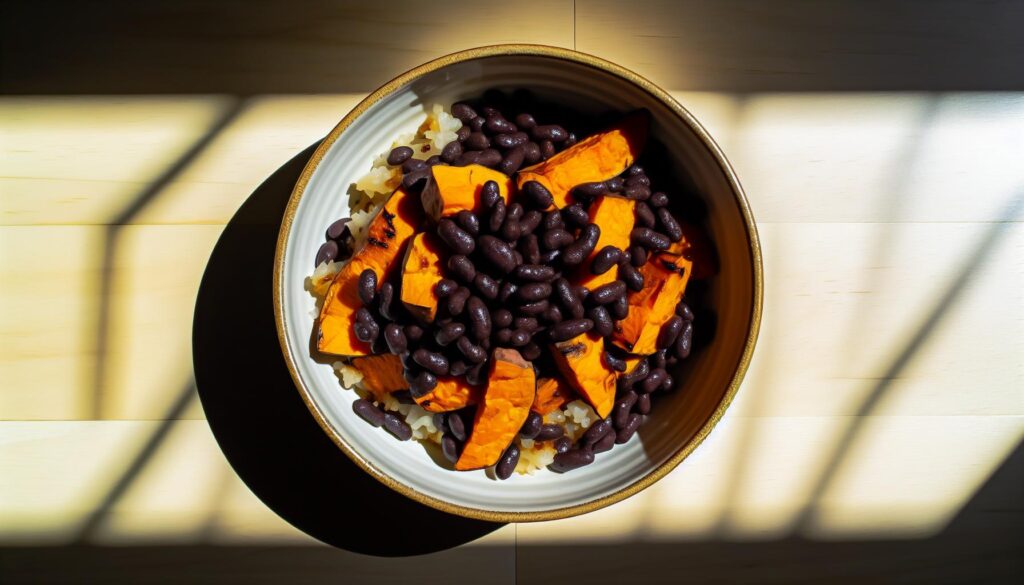 Roasted Sweet Potato and Black Bean Bowl Recipe