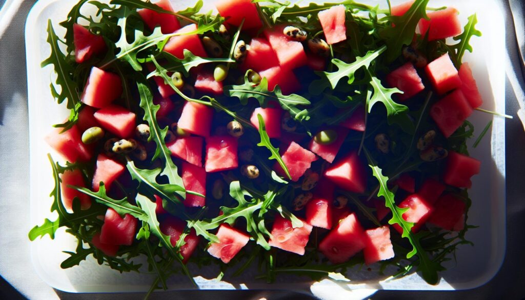 Watermelon and Arugula Detox Salad Recipe
