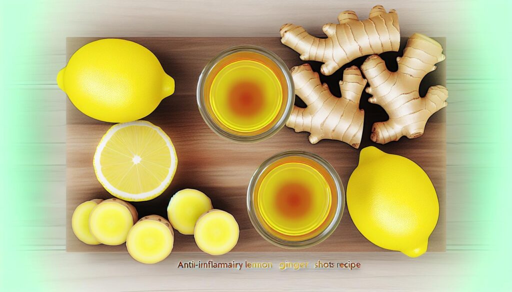 Anti-Inflammatory Lemon Ginger Shots Recipe