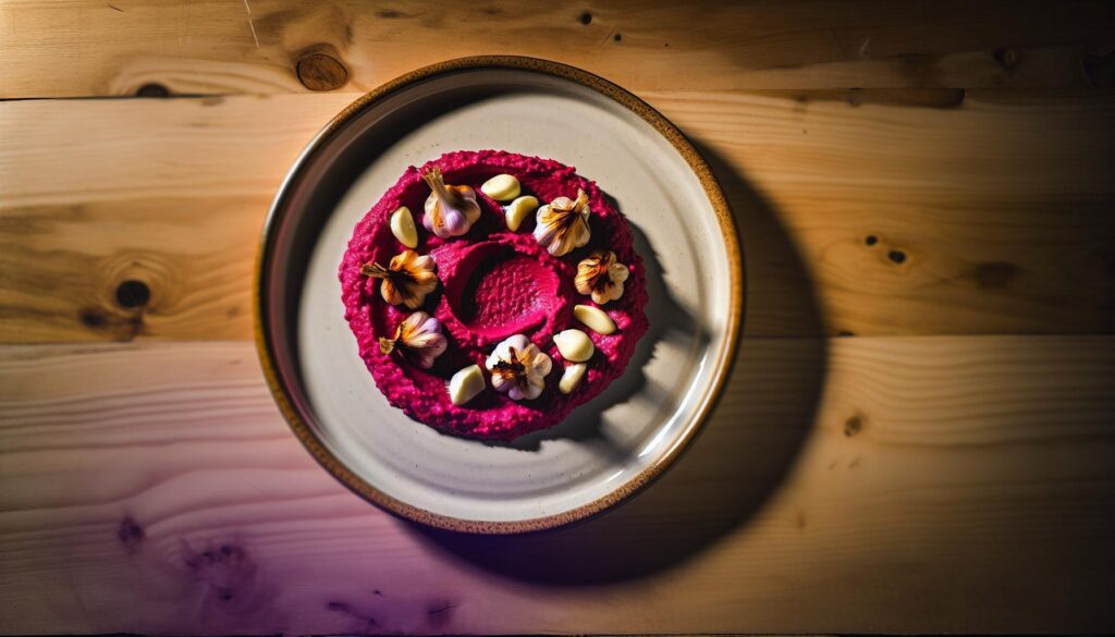 Roasted Garlic and Beet Hummus Recipe