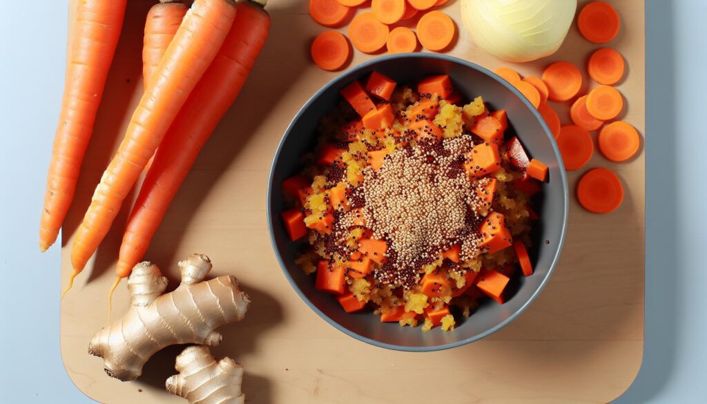 Spicy Ginger Carrot Quinoa Stir Fry Recipe