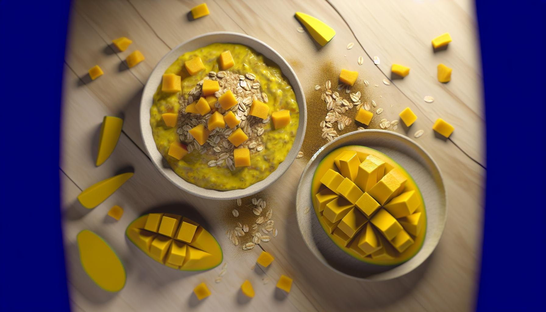 Mango Turmeric Overnight Oats Recipe