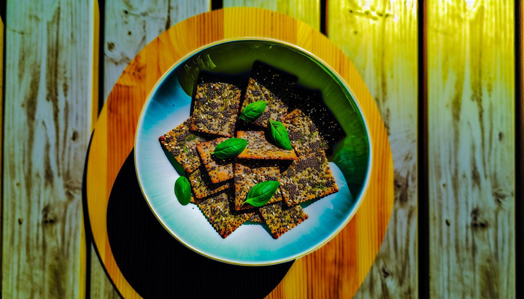 Receta de galletas saladas de chía con hierbas