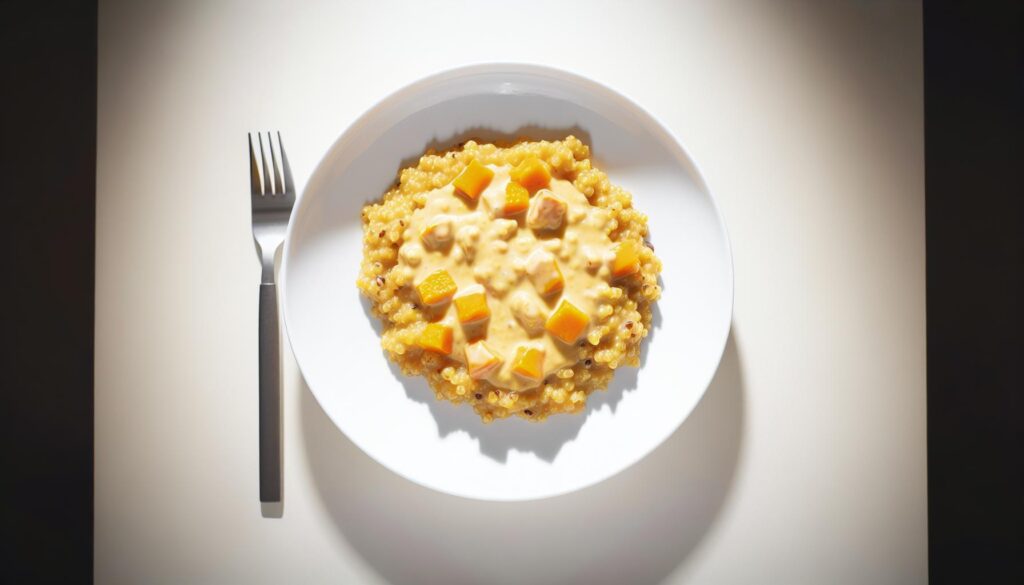 Receta de risotto cremoso de calabaza y quinoa