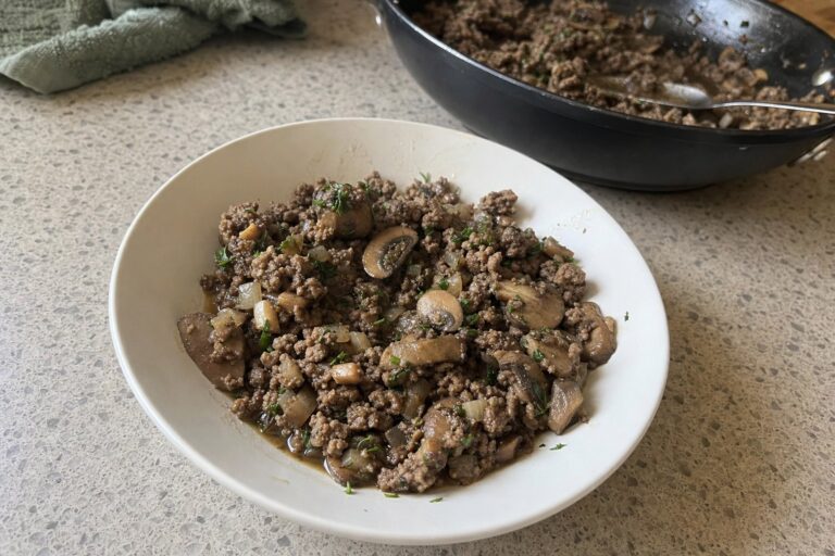 Homemade beef and Mushroom Skillet with Thyme